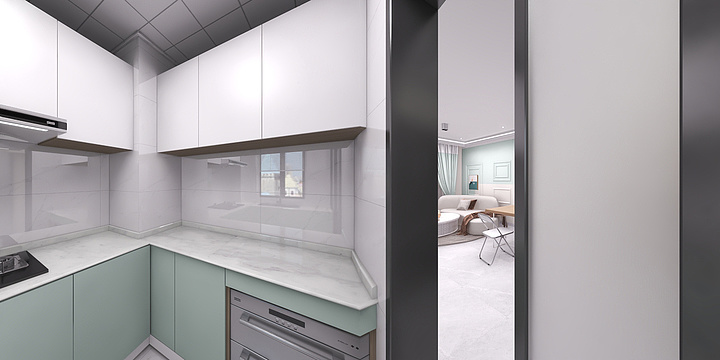 逹达-德信海德公园83.00㎡A2’3室2厅1卫1厨-装修设计方案