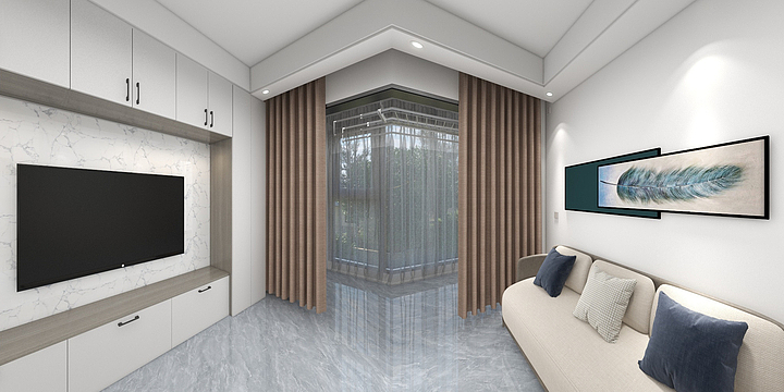 好仁装饰-梅亭佳园65平11栋乙单元504室-装修设计方案