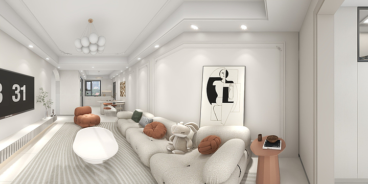 设计师汤杰-轻法式风格-装修设计方案