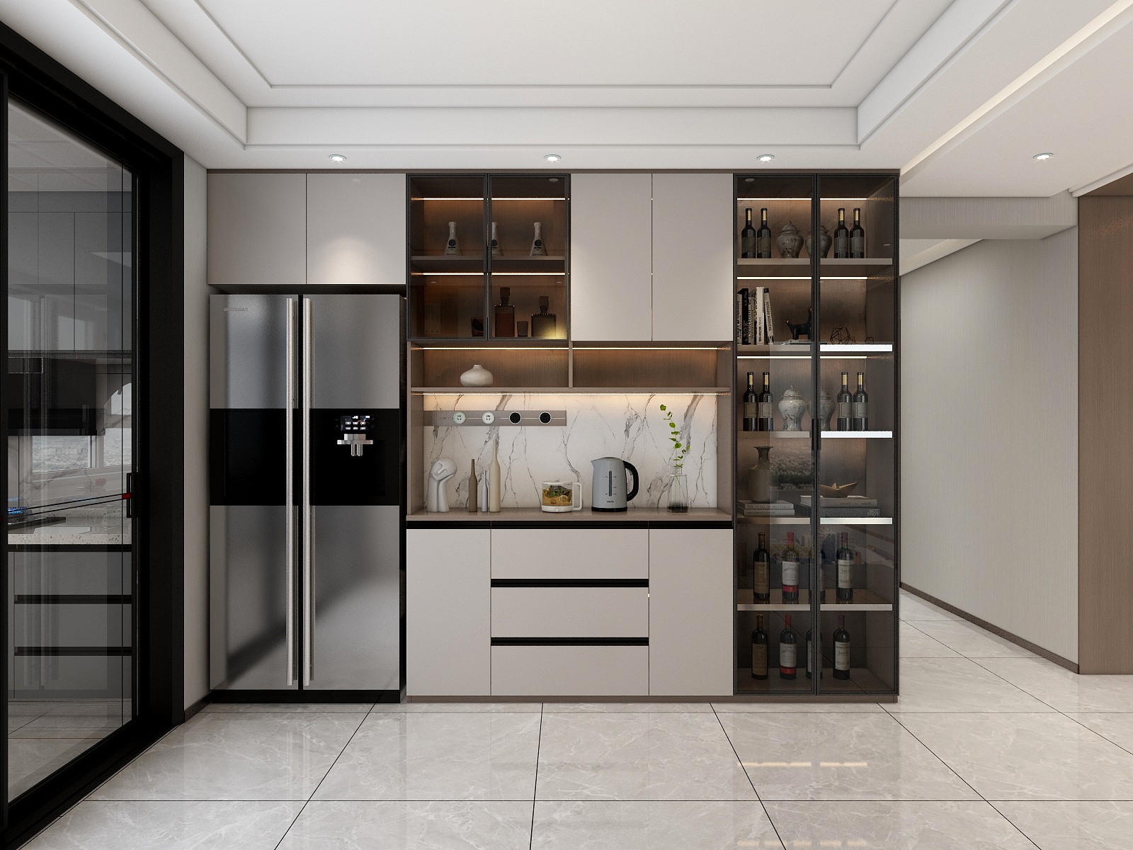 酒泉雅枫装饰设计总监一薛军-光明玺园现代简约154㎡-装修设计方案