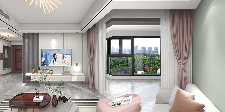 博强装饰设计-瞿锐-喜悦棠礼6-702-装修设计方案