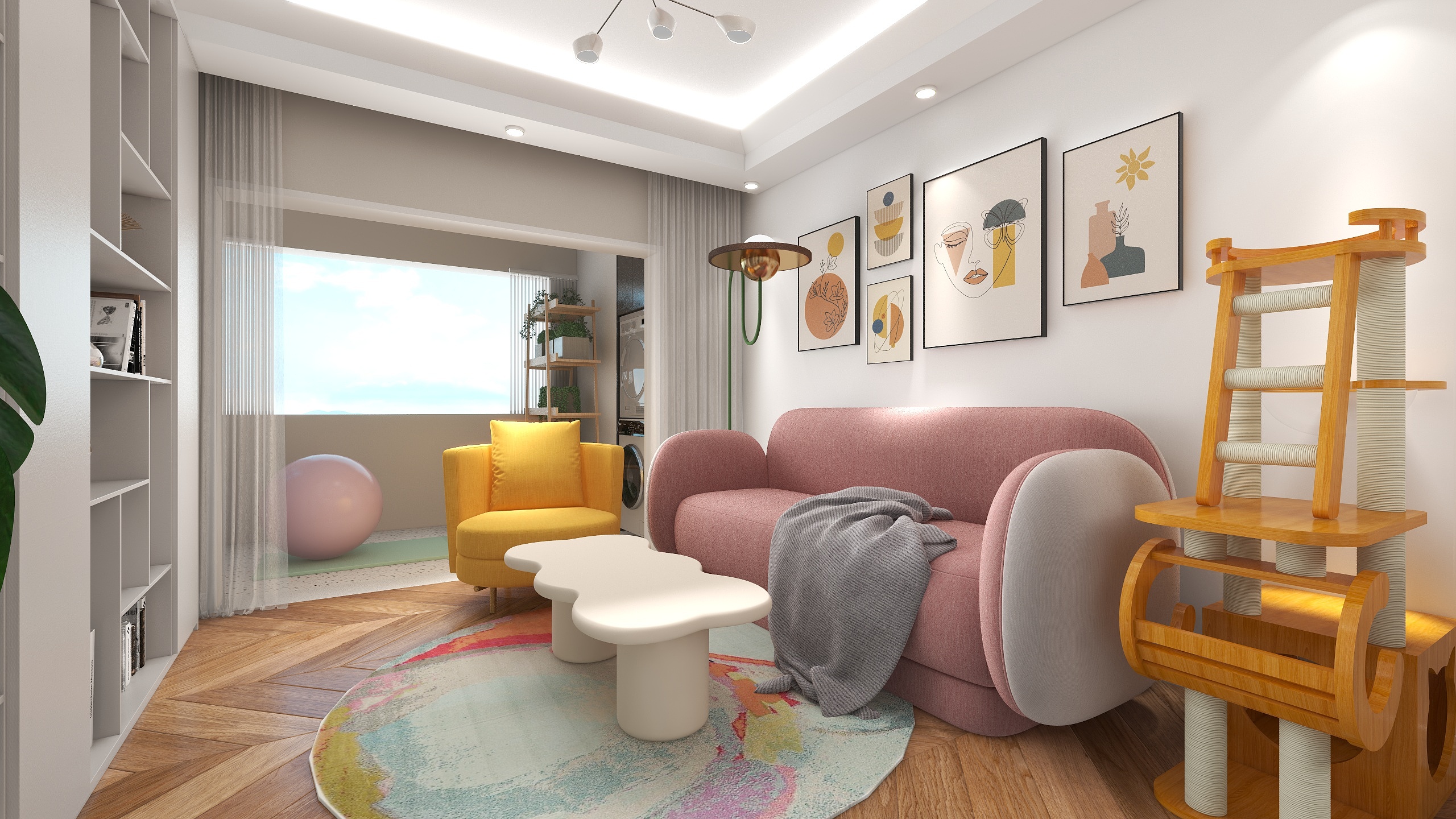 DS-Juno-清新小北欧装修效果图