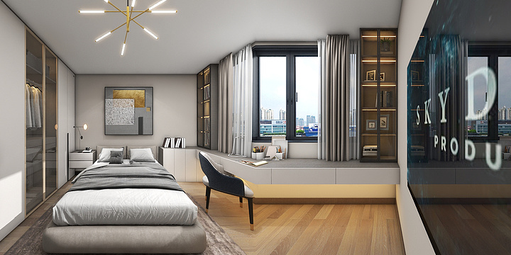 毛兰空间设计-苏浙大市场房间-装修设计方案