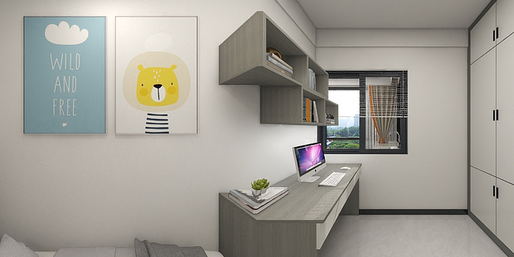 洛基Rick-懒懒-无吊顶-装修设计方案