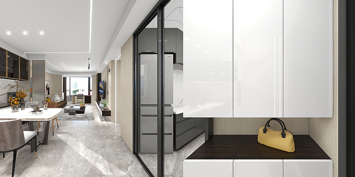 SnowWolfDesign-岭秀华庭9-2-1828-装修设计方案