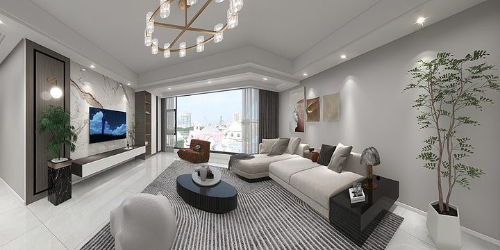 达州越华装饰工程有限公司-南城国际1-2404李明-装修设计方案