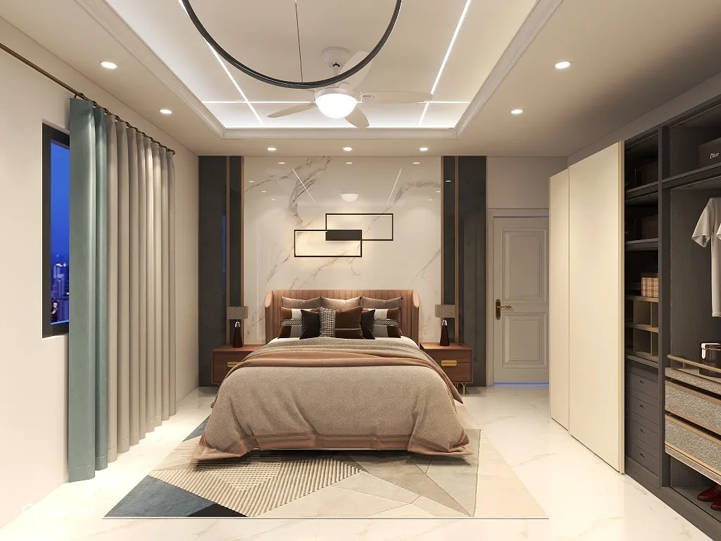 muditkulsharestha的装修设计方案:A luxury bedroom