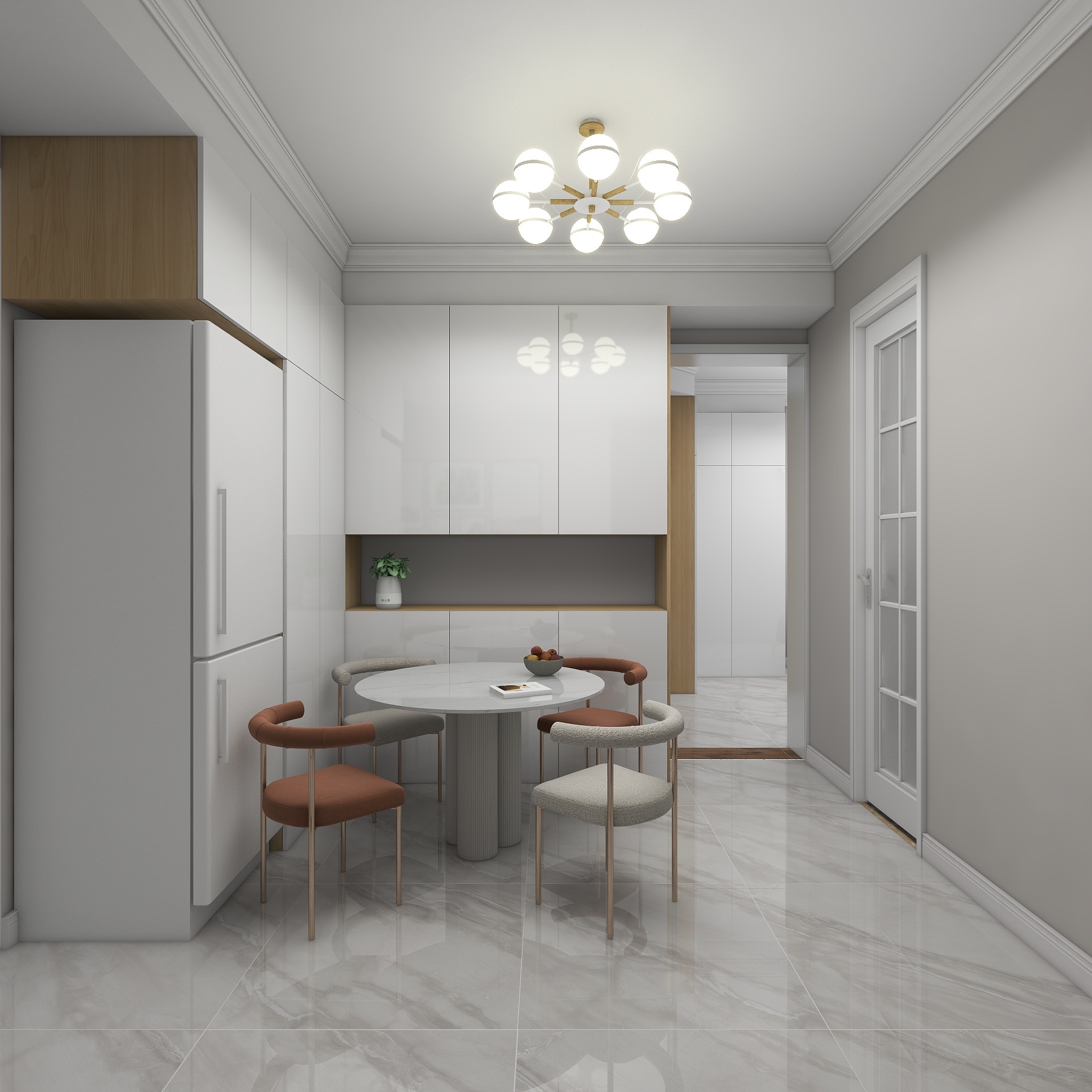 100元设计方案-现代简约风格三室设计装修效果图