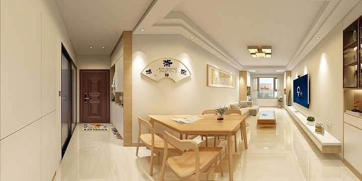 盛源房产李正诚-江山轩原木风104平米回归生活本质-2-副本-装修设计方案