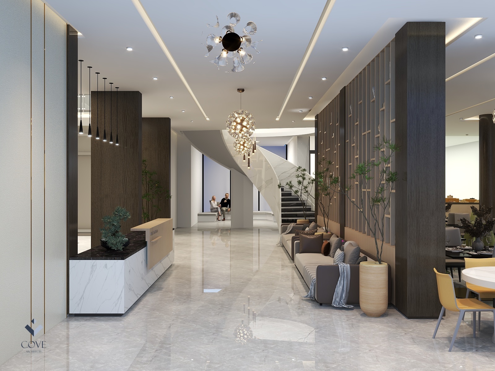 Cove Architects的装修设计方案:LUXURY HOTEL DESIGN