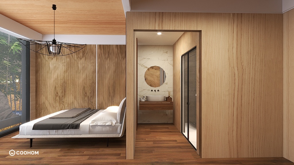 Interior Scandinavian Wooden Cabin Hotel room-Coohom design community