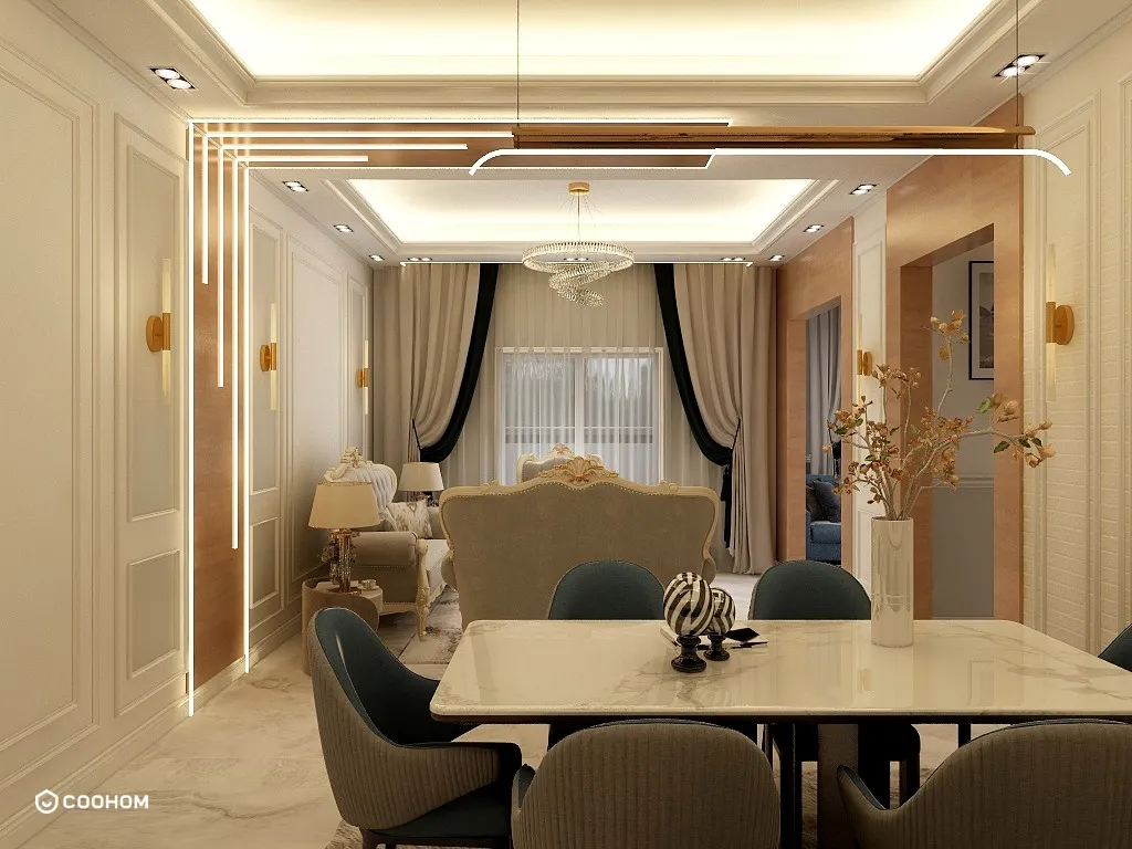 basselsabek的装修设计方案:Modern home (flat) 140m2