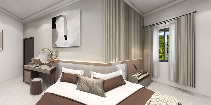 三色木全屋定制阿凤-东圩自建房平面图-装修设计方案