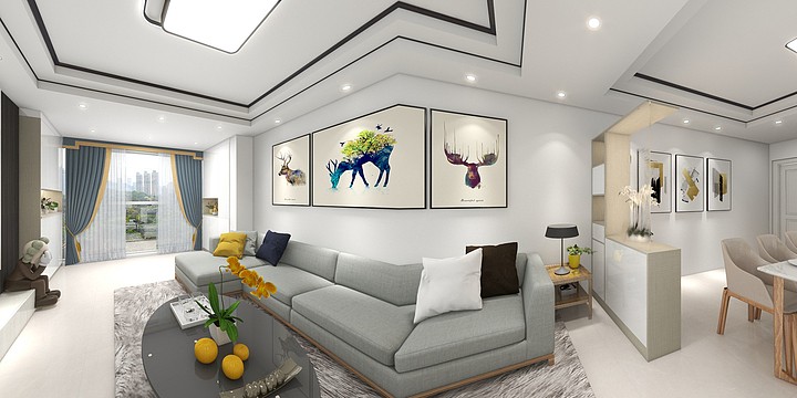 奥尔登瓮安专卖店-河畔阳光B区1栋405  梁玉菊-装修设计方案