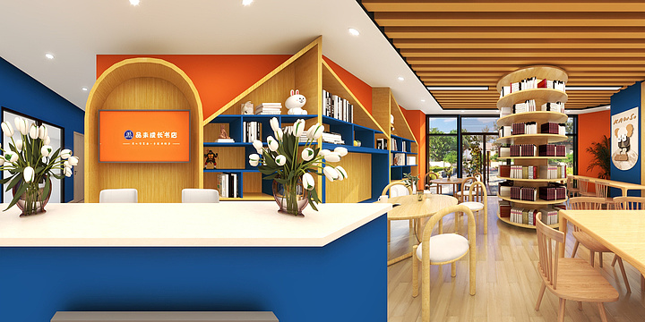 室内设计360deg全景图-书店-装修设计方案