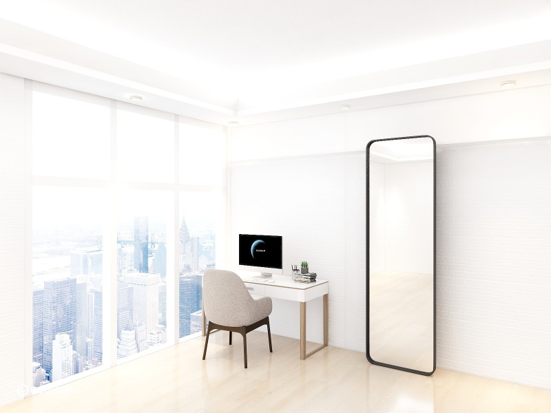 Modern Minimalist Home Office with Bright Vibes