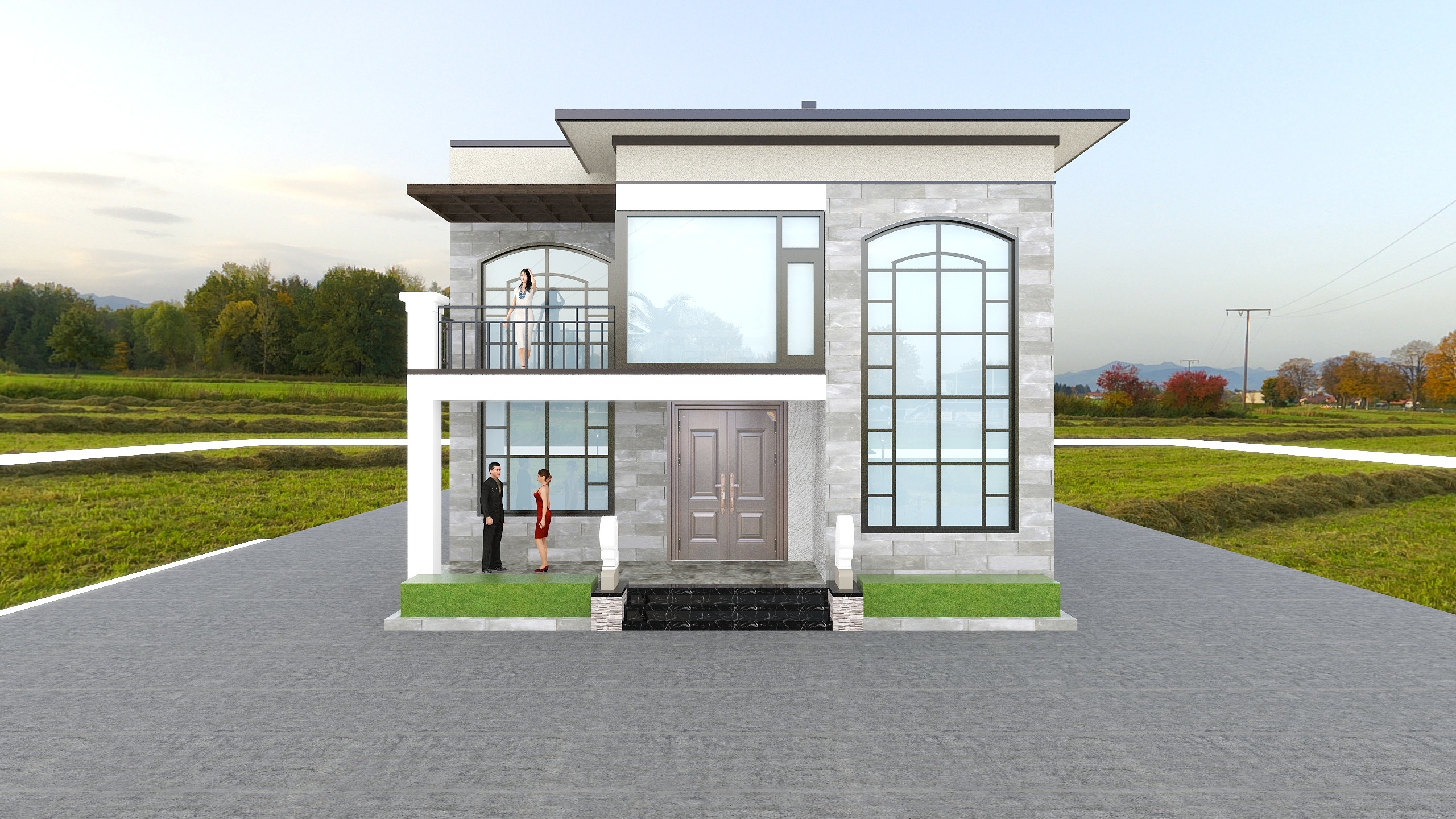 神马云在线-回龙自建乡别墅装修效果图