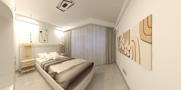 绵阳若信装饰设计-海德公园81㎡3室-装修设计方案