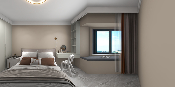 尚颜装饰设计-碧桂园-106平无主灯-装修设计方案