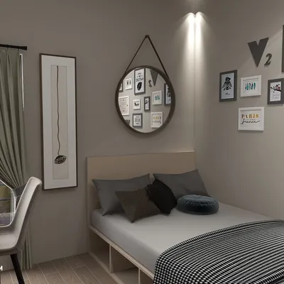 Modern Minimalist Grey Bedroom Design