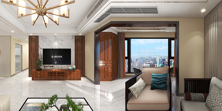 醉酒当歌挽清风-御龙城套四效果图-装修设计方案