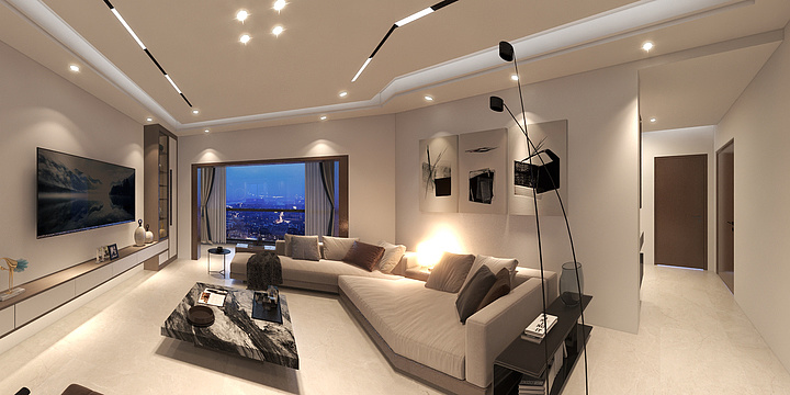 毕节鑫品装饰工程有限责任公司-百里城二期12-2-2203-装修设计方案