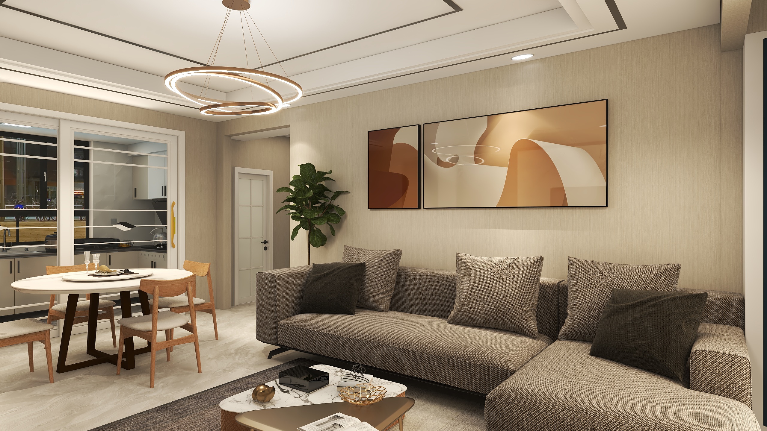 唐室家装设计-巧家县兰心苑116㎡4室-装修设计方案