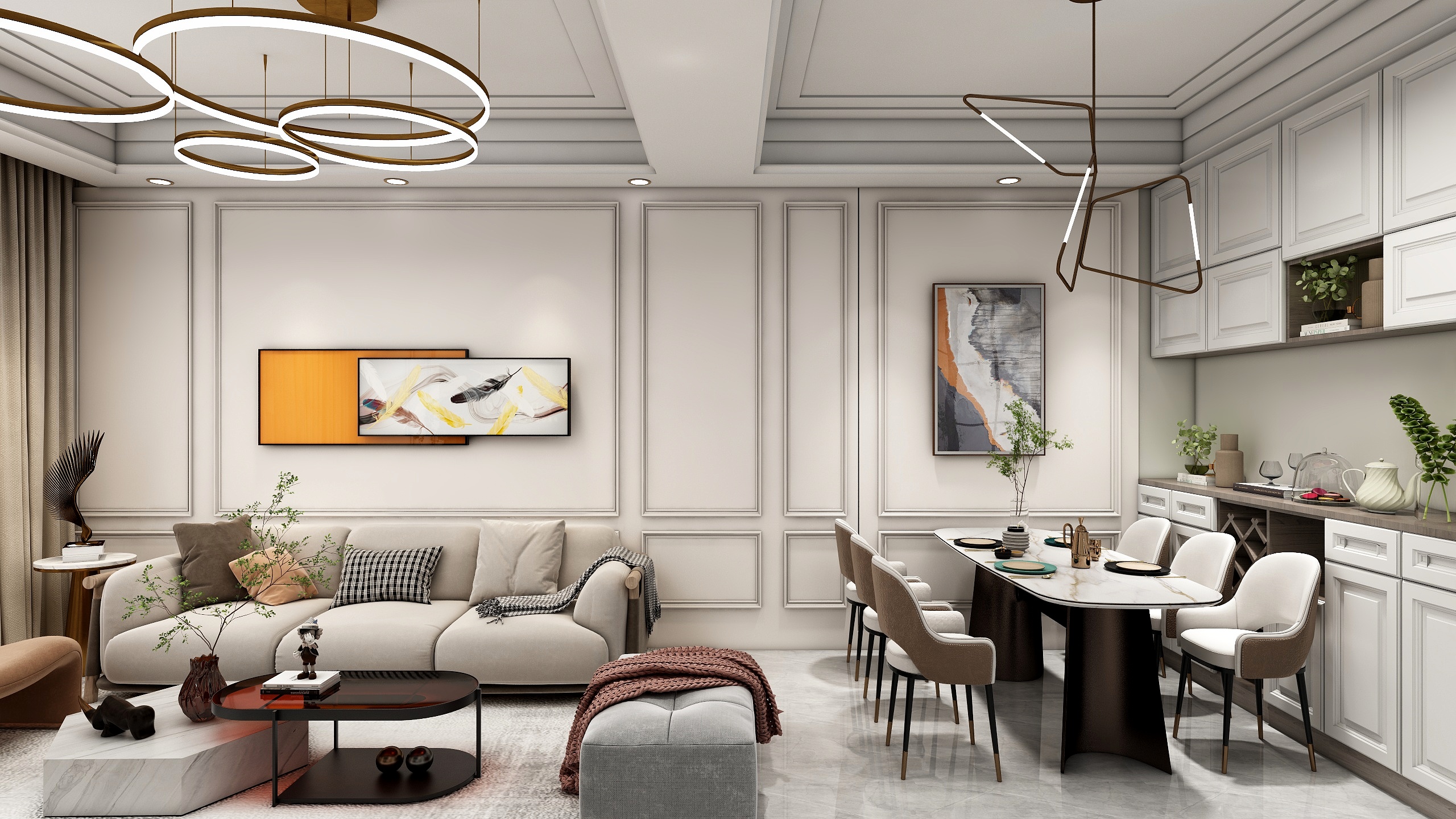 背影fdCH-海德公园81㎡3室-装修设计方案