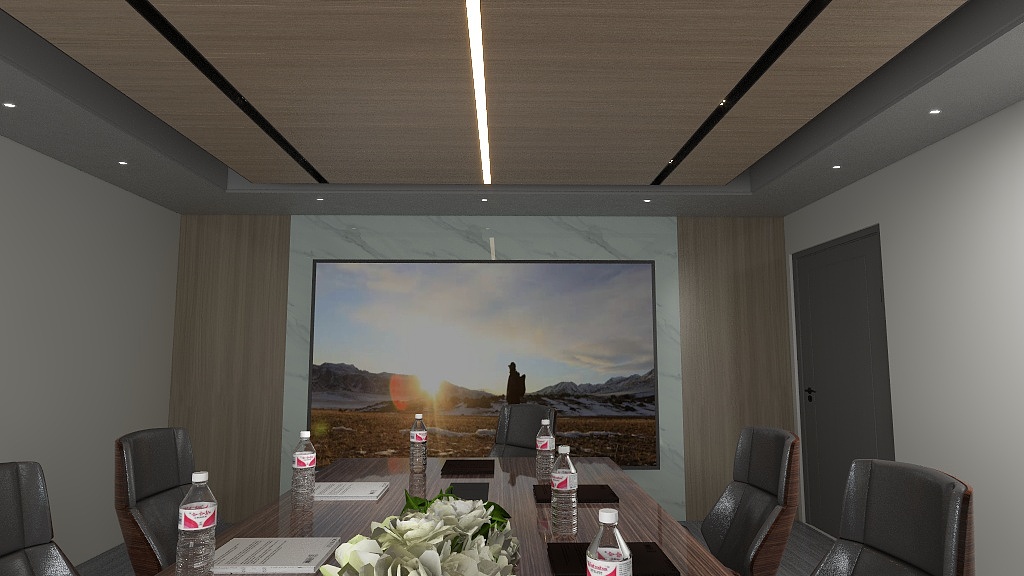 旋转的铅笔头-光谷办公室设计方模型-副本-装修设计方案