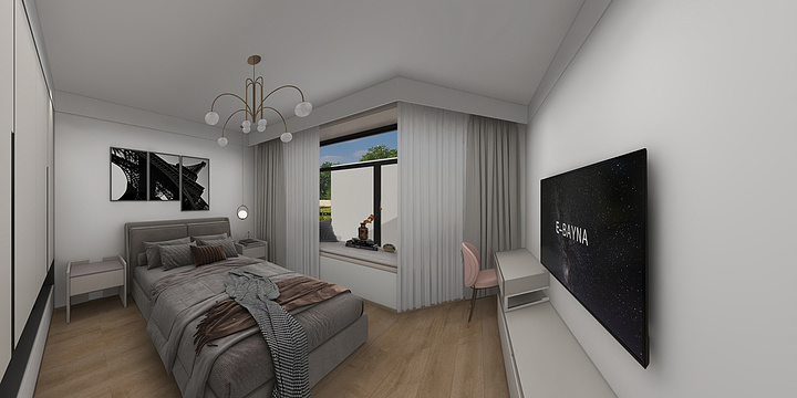 奔跑de面条-松兰路 现代无主灯，修改版-装修设计方案