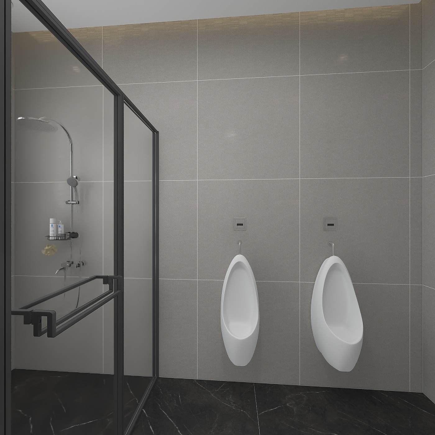 欧阳雪健-新中式别墅私享会所-KTV酒吧二层卫生间装修效果图第3张