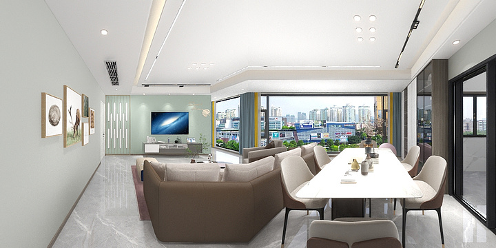 O虾米O-东城一号-简阳-装修设计方案