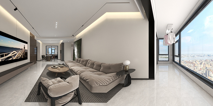 洛曼大地-正本绿地·云峰公馆C区18-2-601-装修设计方案