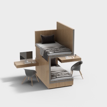 Modern dormitory bunk bed