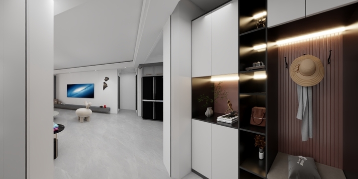 吕梁山伯爵-新苑名城120-装修设计方案