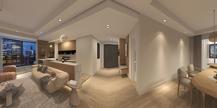 伊米装饰-湛江-申蓝30栋1801-装修设计方案