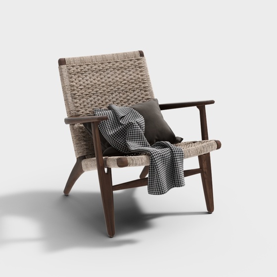 Brown Recliner Chair 3D Model for Comfortable Seating