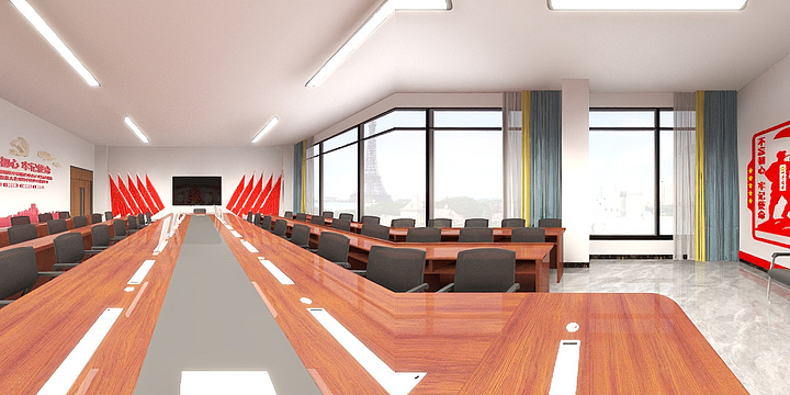 王nengneng-荷苑党建室-装修设计方案