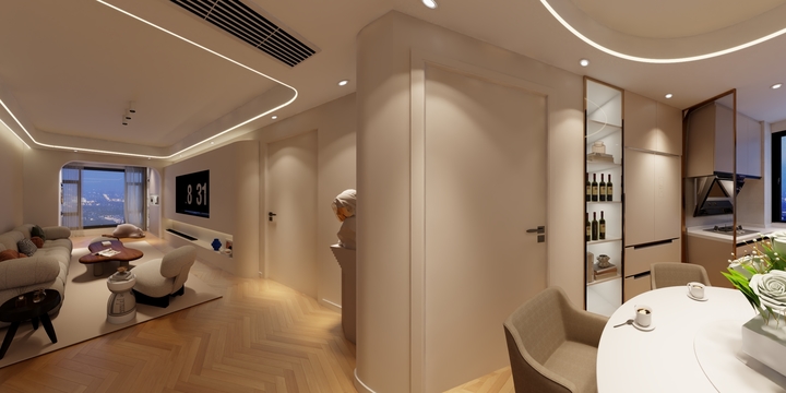 丶GyaZen-西门华庭18-3-702效果图-装修设计方案