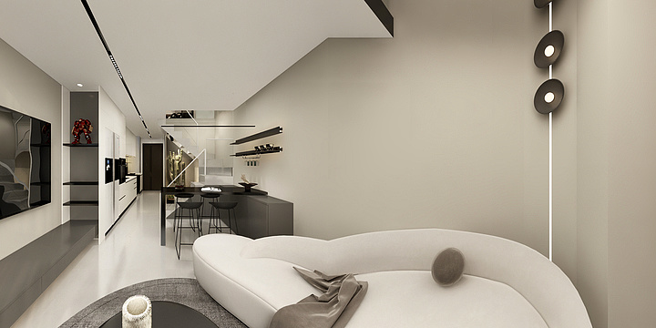 全案设计师李竹-LOFT公寓-装修设计方案