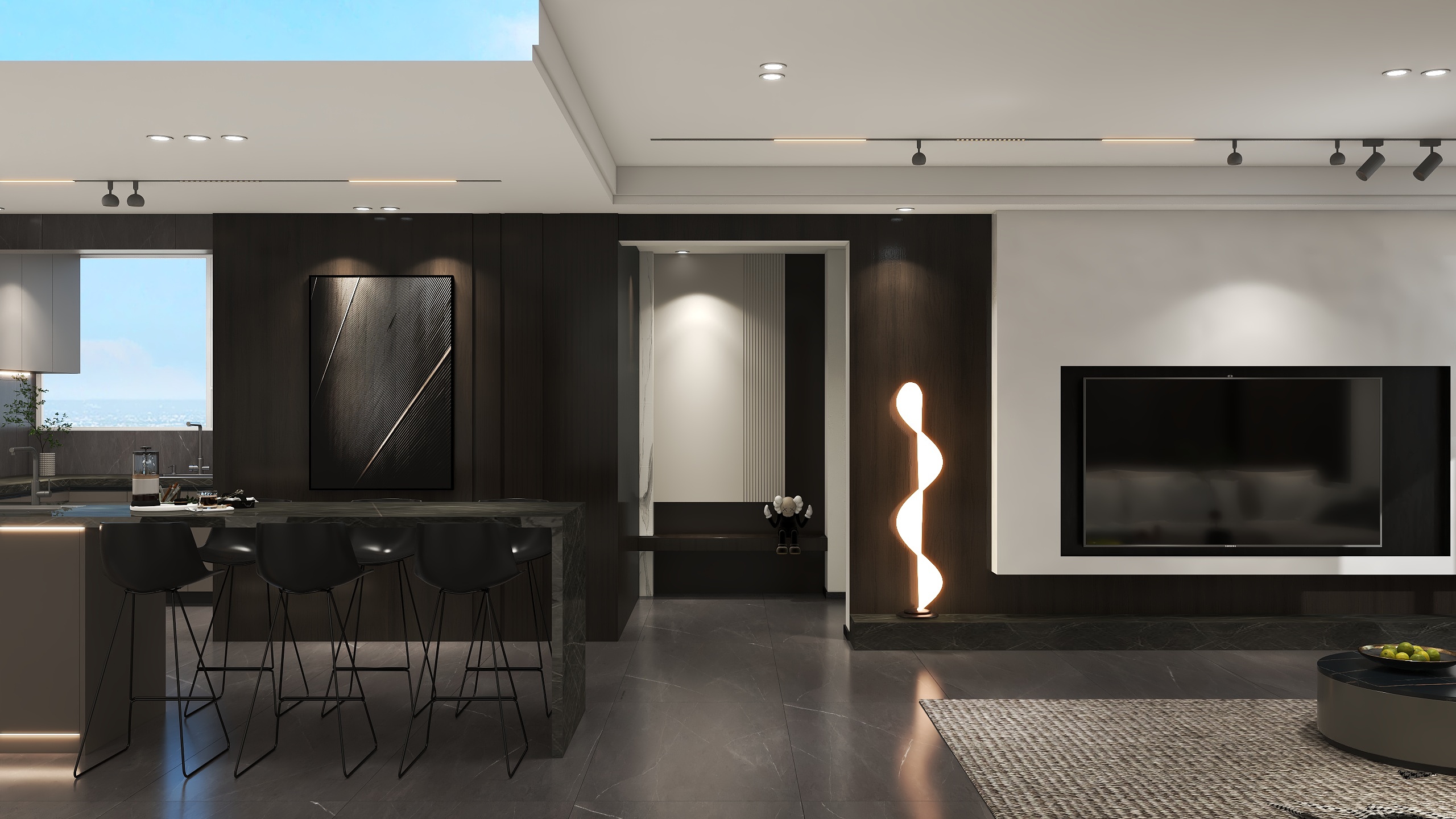 一燕子一-名都城小区3.6灶在外面-主卧门无偏移-装修设计方案