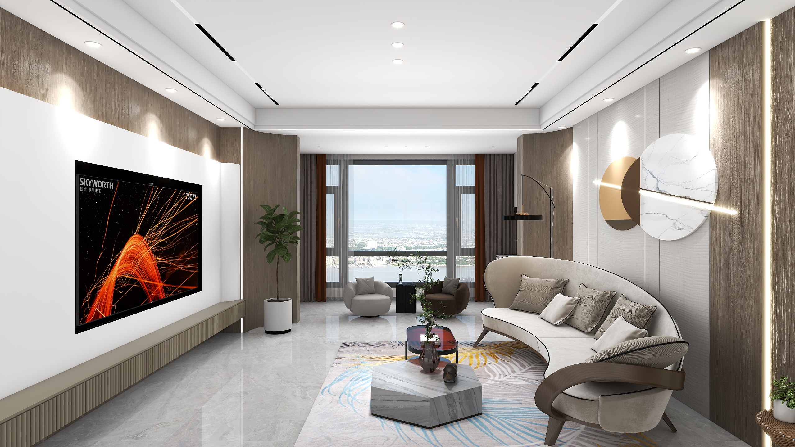 DesignerLEE李大朋-现代简约143㎡3室-装修设计方案