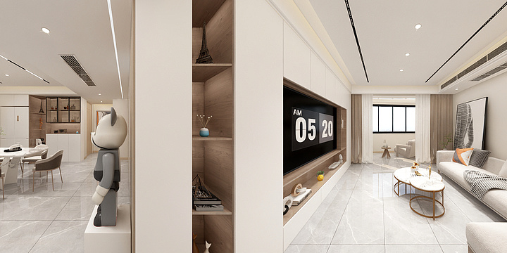 装饰设计童工-城南路 现代无主灯-装修设计方案