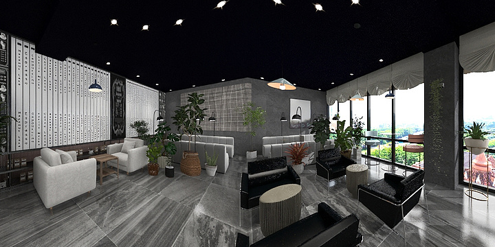 回锅肉PrQL-105平咖啡厅-装修设计方案