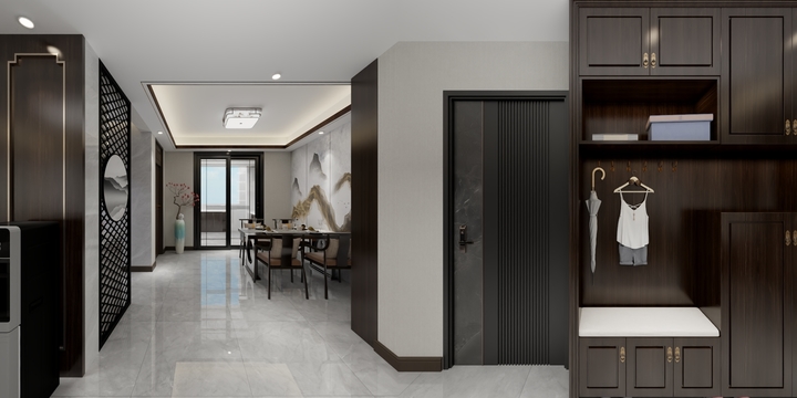 艺仁空间设计-南贺小区1-2-902（中式风格）-装修设计方案