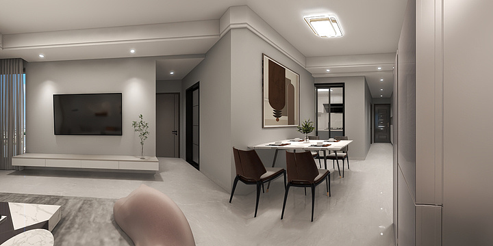 南国鼎峰南充分公司-望江榭3-1-1608-装修设计方案