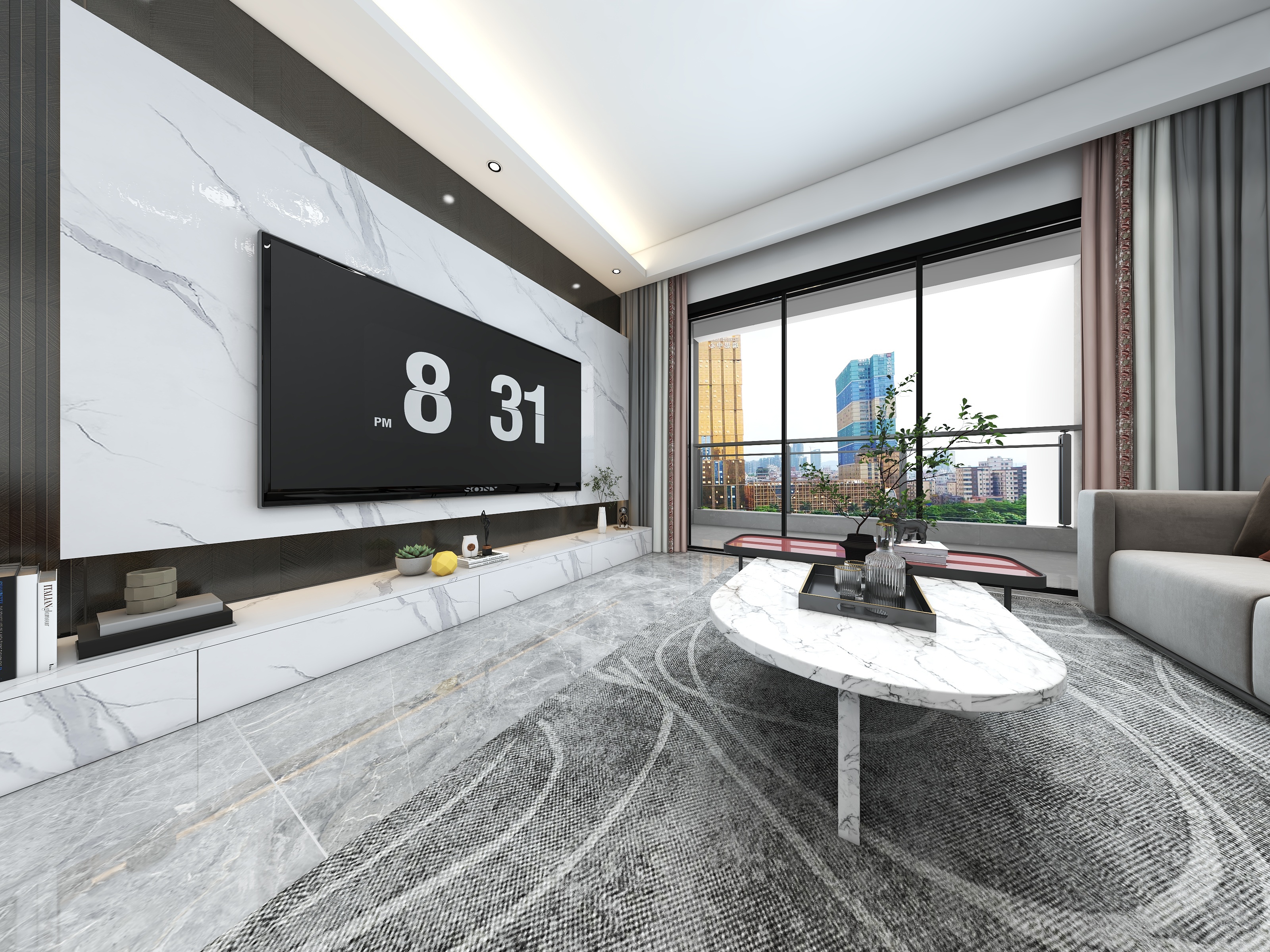 TKM设计-万科中天金域世家-二期现代简约108㎡3室-装修设计方案