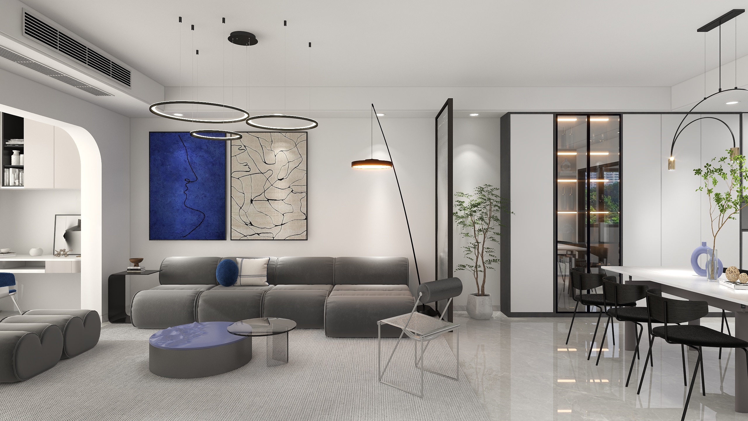 Cnaya-龙湾新城3室2厅2卫，建面99-装修设计方案