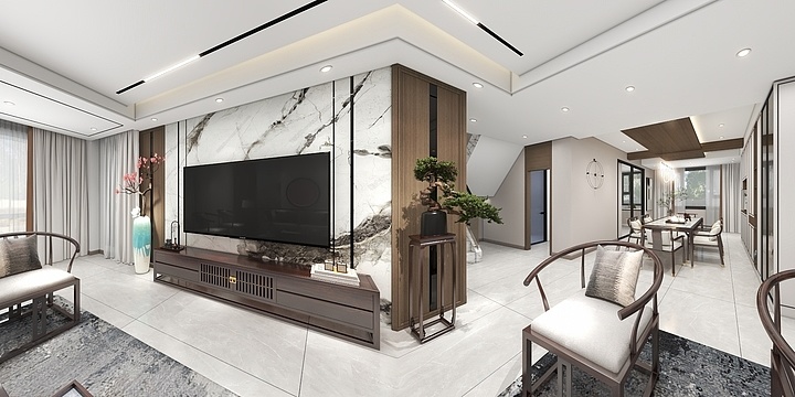 Raysn-御景南山一楼-装修设计方案