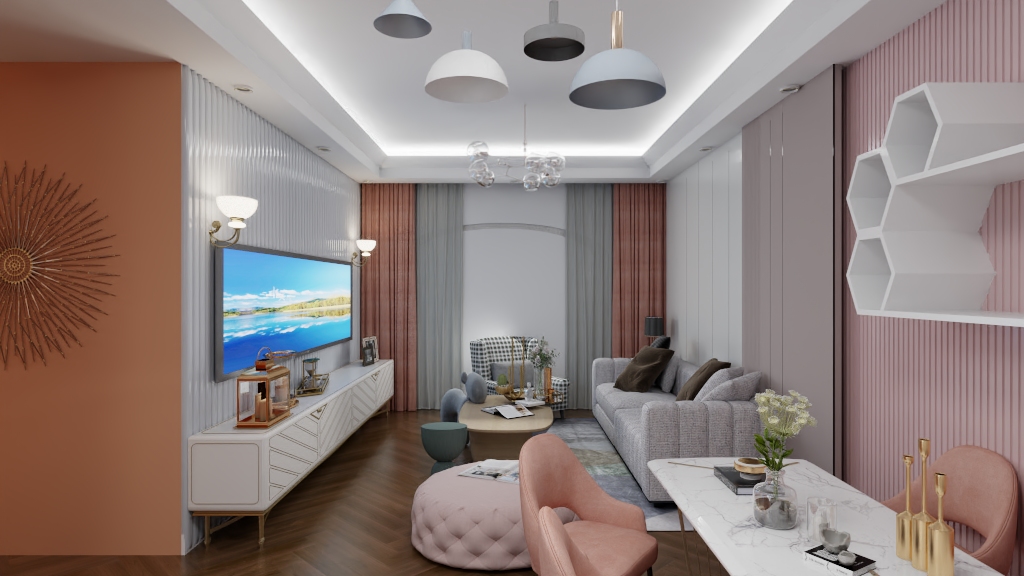 空间设计邓衡-海德公园81㎡3室-装修设计方案